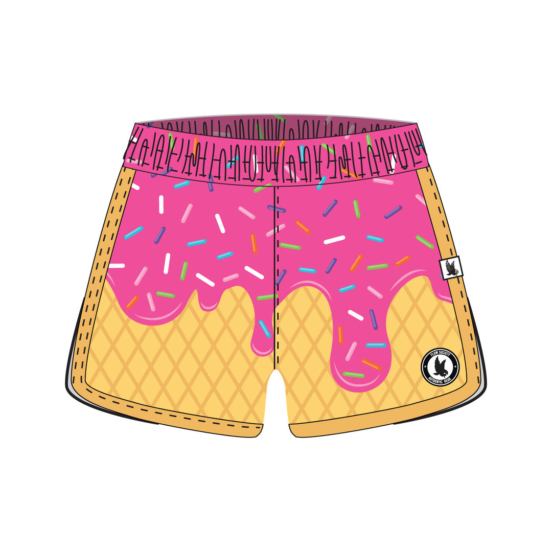 Girls & Womens Flow Scoop Pink Short