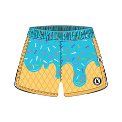 Girls & Womens Flow Scoop Blue Short