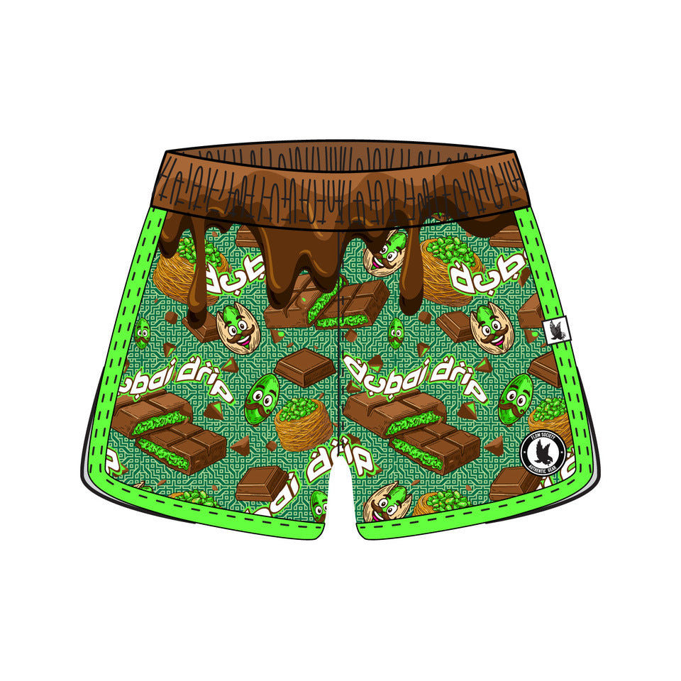 Girls & Womens Dubai Drip Chocolate Short
