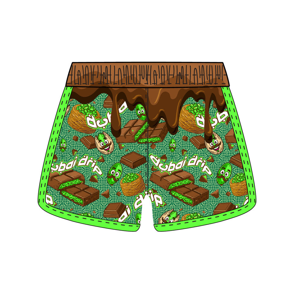 Girls & Womens Dubai Drip Chocolate Short