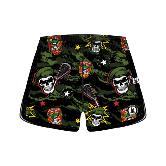 Girls & Womens Green Beret Tigerstripe Camo Short