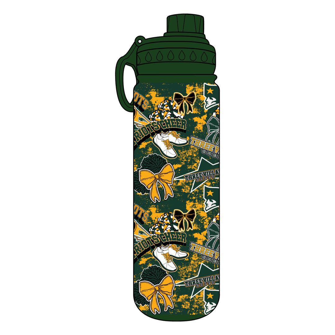 Three Village Cheer 24 oz Stainless Steel Water Bottle