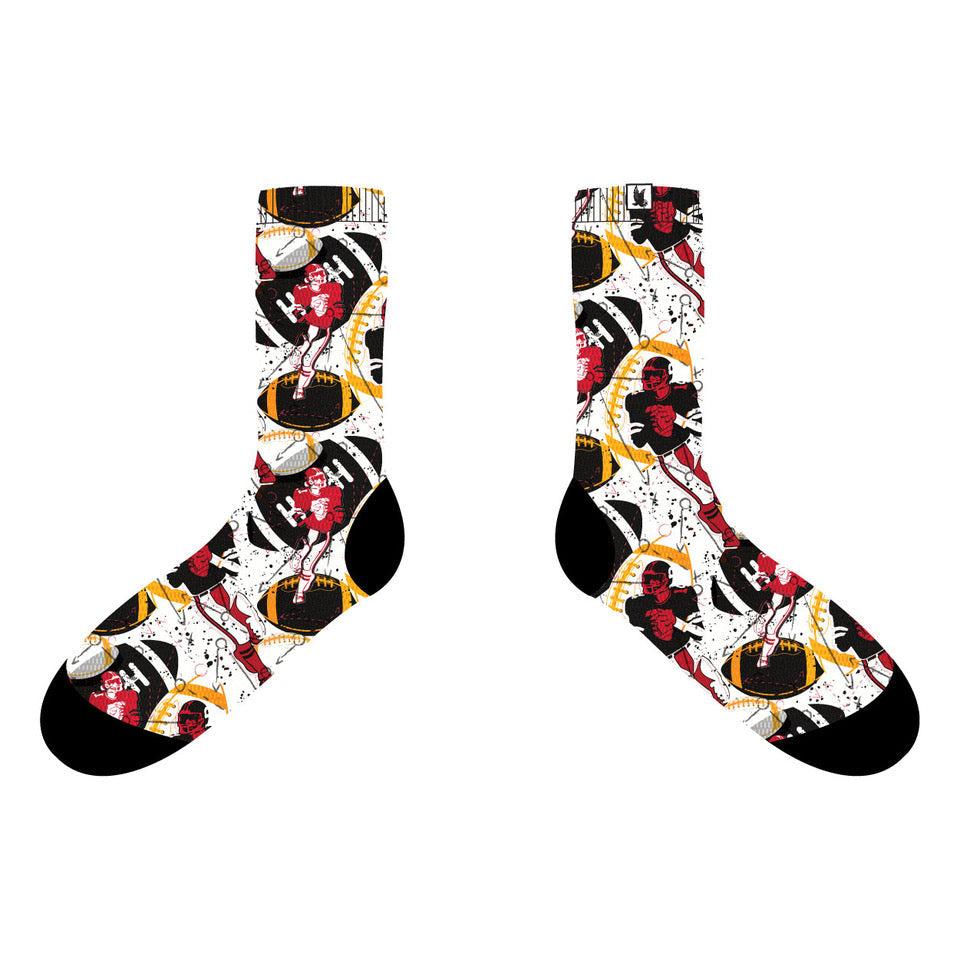 Youth QB Football Crew Socks