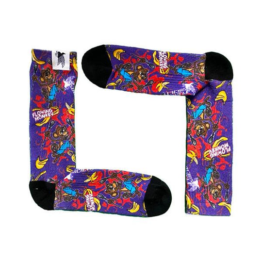 Youth Flowing Monkey Lax Crew Socks