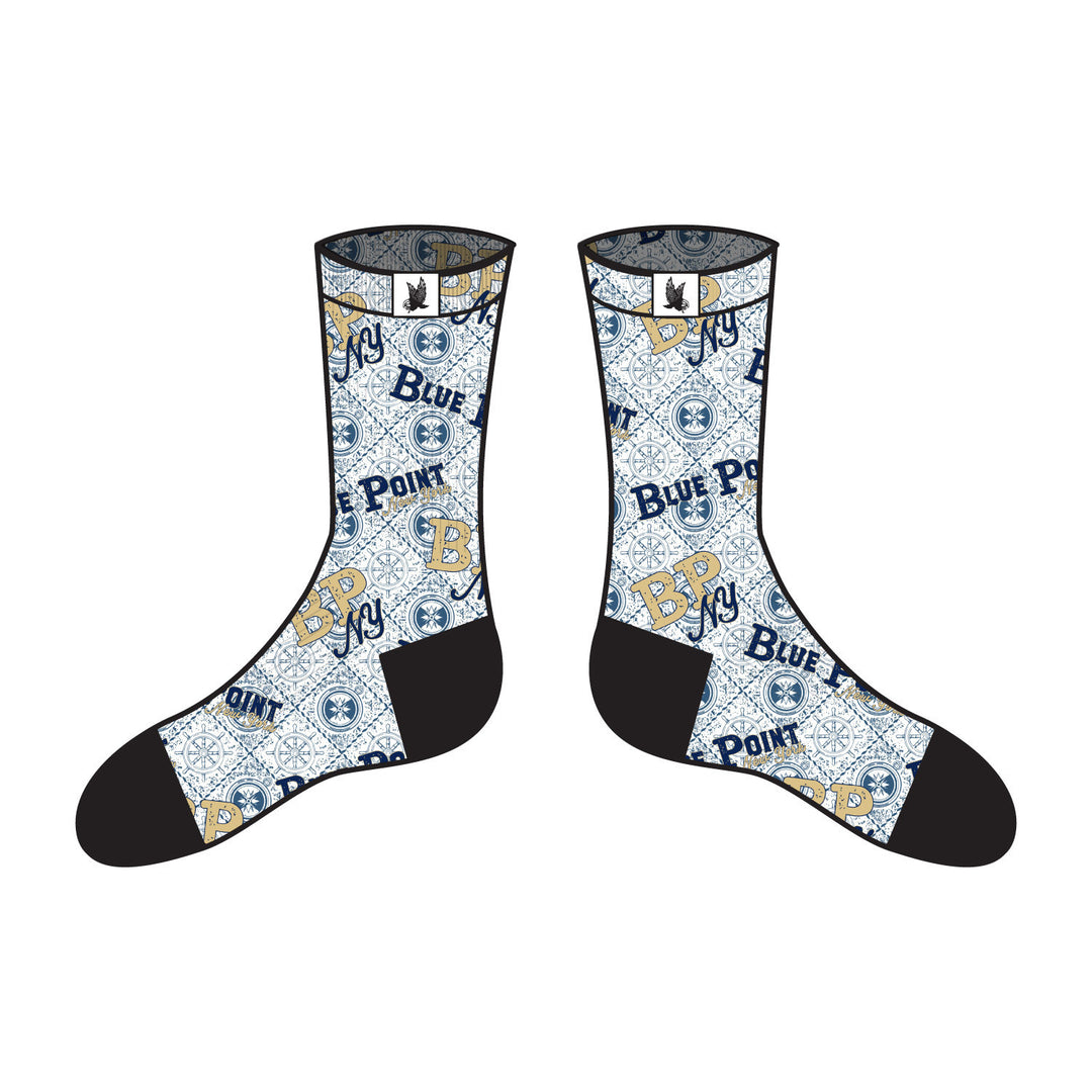 Youth Blue Point NY Crew Socks