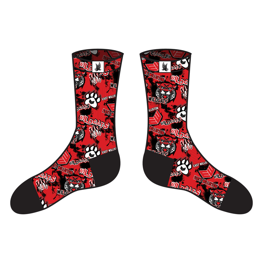 East Williston Wildcats Crew Socks