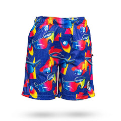 Boys Neon Baseball Shades Mid-length Short
