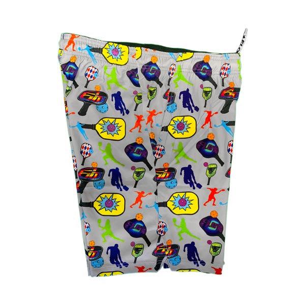 Mens Grey Pickleball Paddle Sport Short - 7"