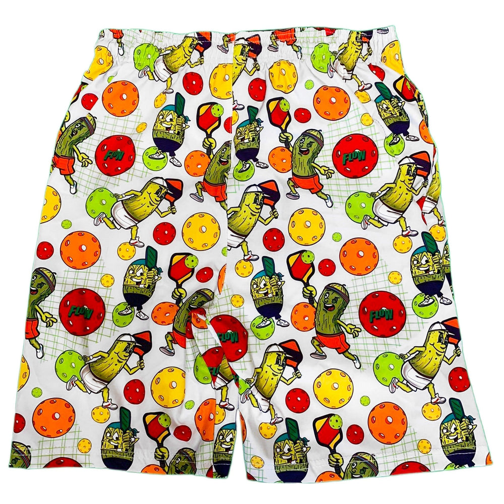 Mens White Pickleball Flow 9" Short
