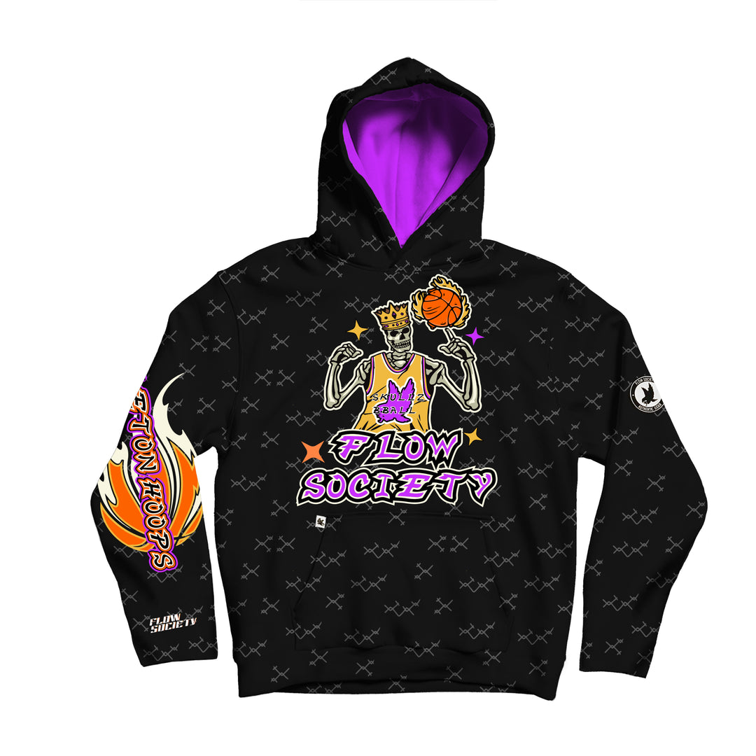 Youth & Adult Skeleton Hoops Basketball Hoodie