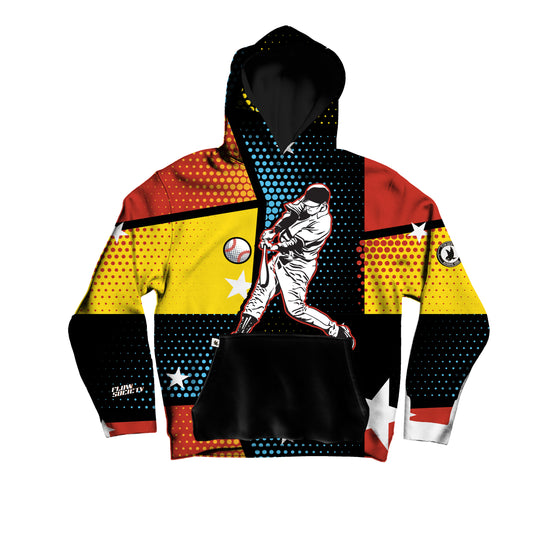 Youth & Adult Comic Baseball Hoodie