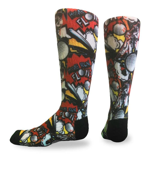 Youth Flow Society Home Run Baseball Crew Socks