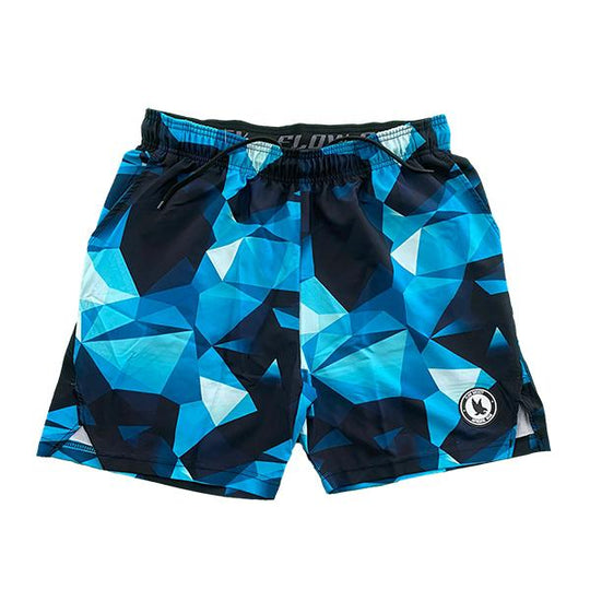 Mens Turquoise Diamond Geo 7" Short