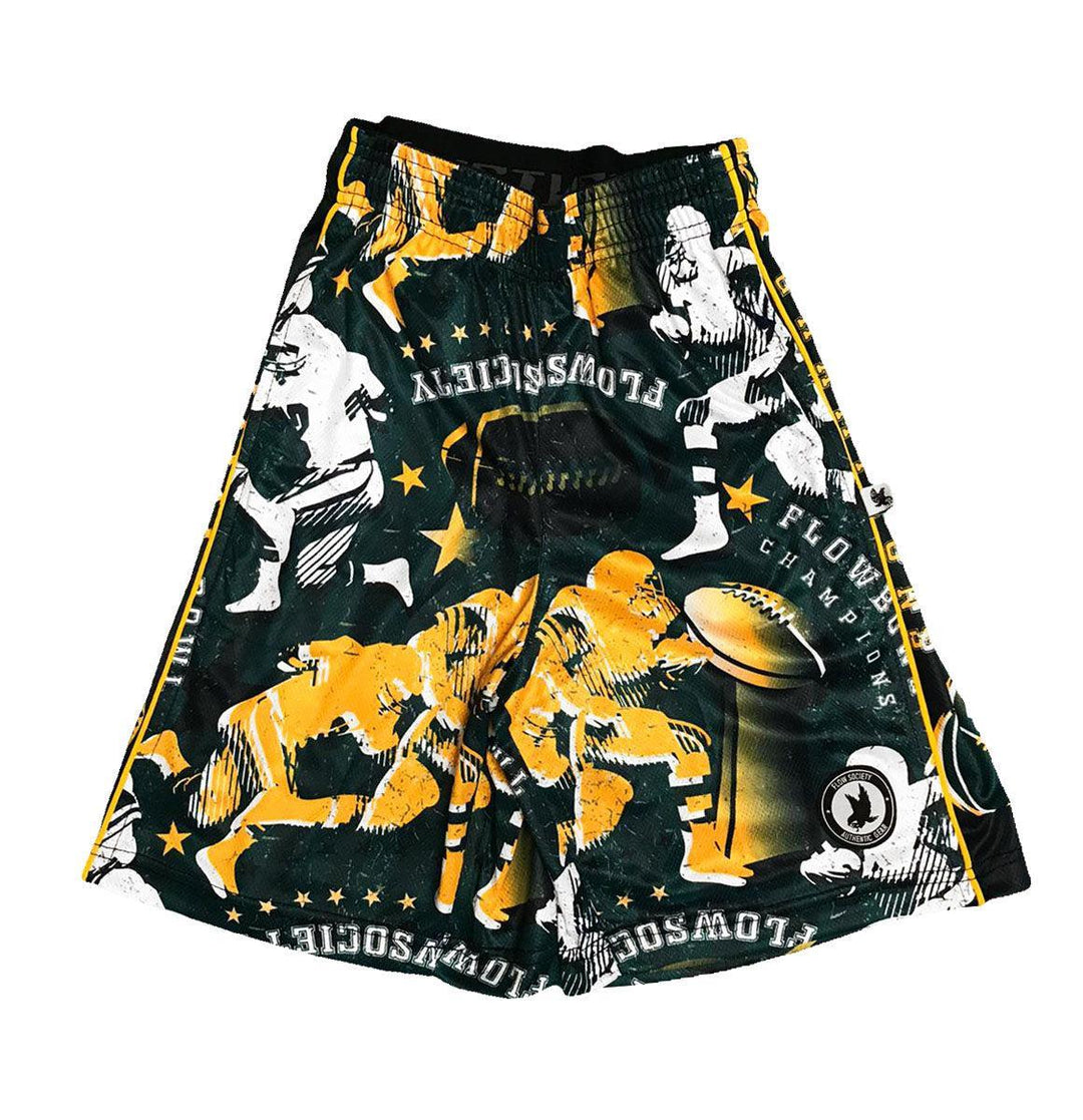 Boys Flow Bowl Attack Short Green/Yellow