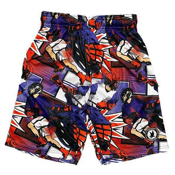 Mens Lax Comic Attack Short