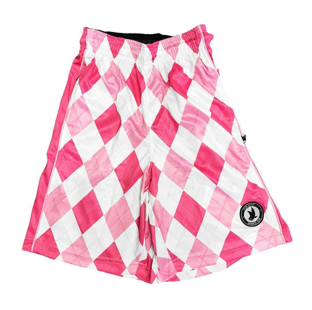 Boys New Argyle Pink Attack Short