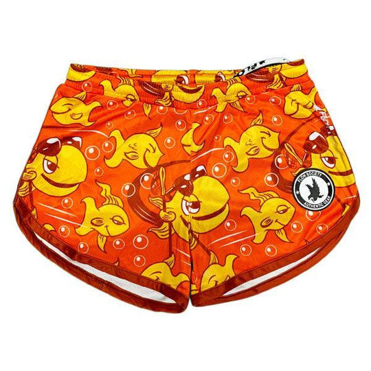 Girls & Womens Gold Flow Fish Short