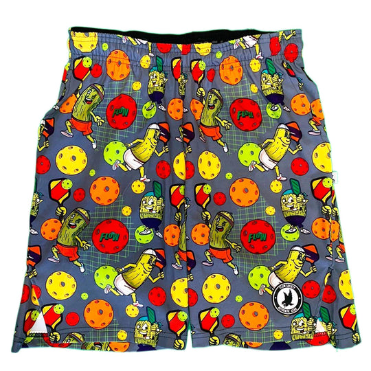 Mens Pickleball Flow Short 9" Grey Grey