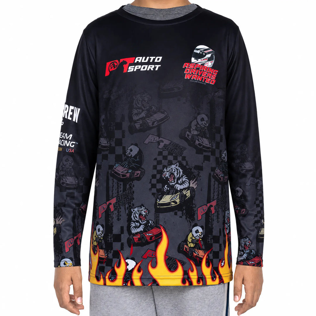 PT Autosport x Flow Society Race Kars Long Sleeve Tee