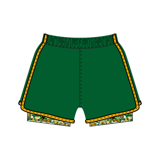 Girls & Womens Three Village 2-1 Compression Graffiti Short
