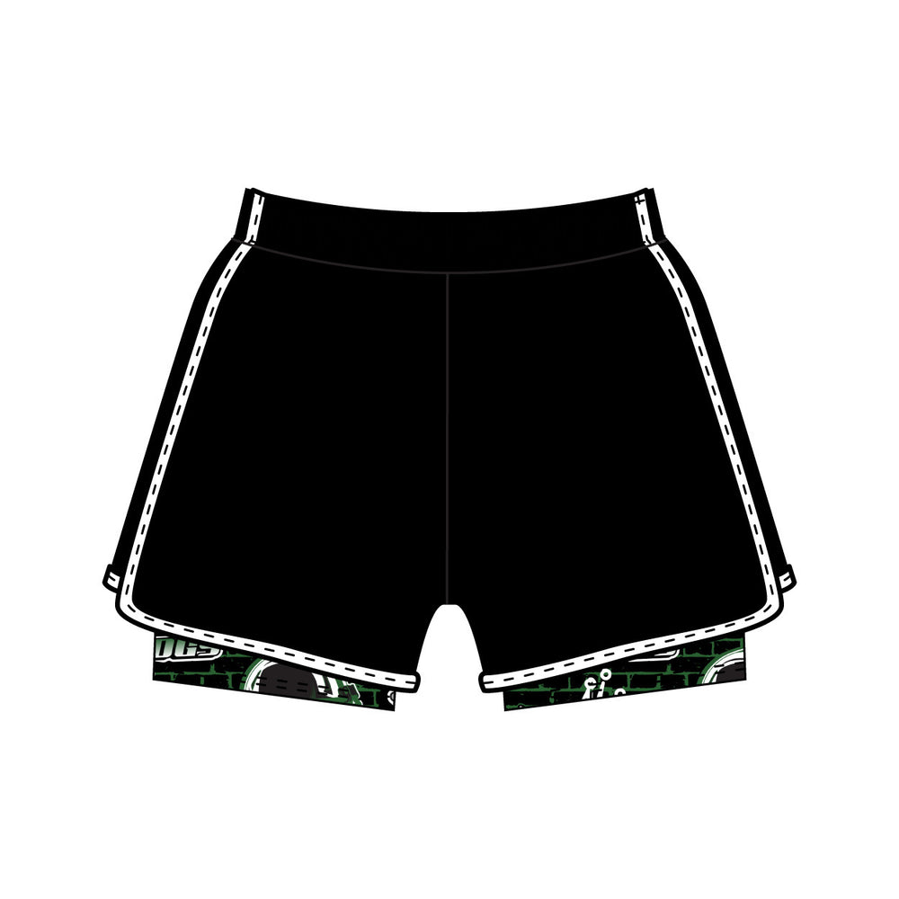 Girls & Womens Lindenhurst Bulldogs 2-1 Compression Short