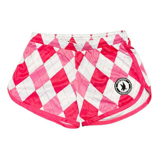 Girls New Argyle Pink Attack Short