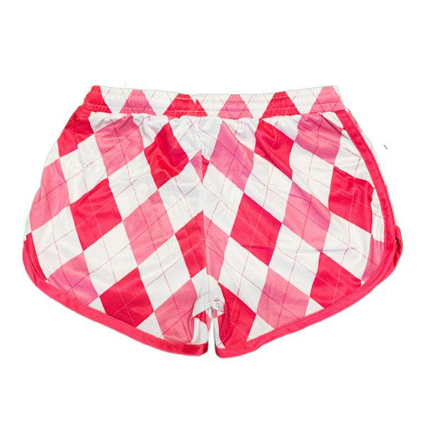Girls & Womens New Argyle Pink Attack Short