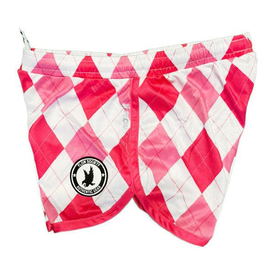 Girls New Argyle Pink Attack Short