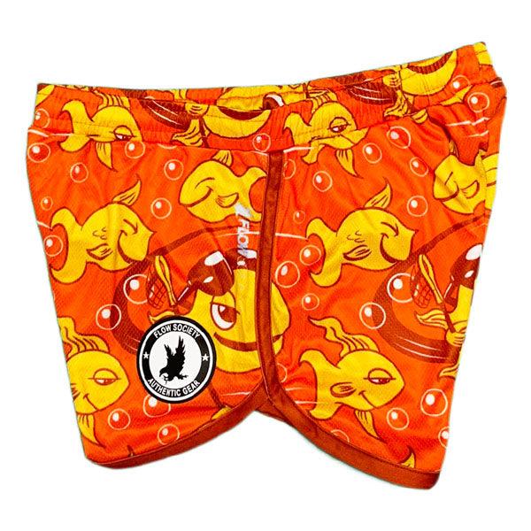 Girls & Womens Gold Flow Fish Short