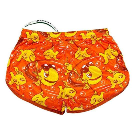 Girls & Womens Gold Flow Fish Short