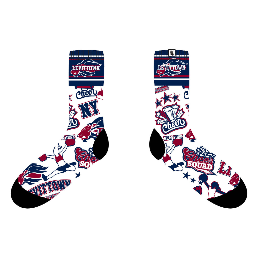 Youth Levittown Cheerleading Crew Sock