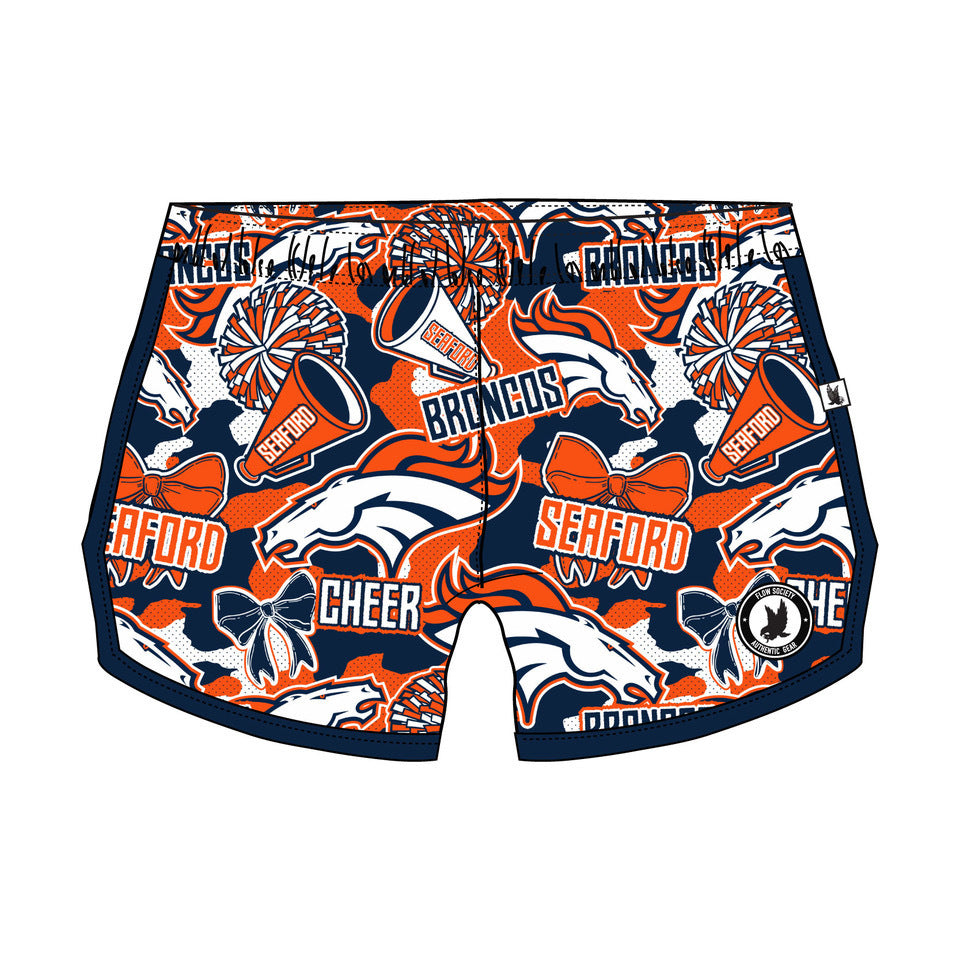 Girls & Womens Seaford Broncos Cheer Camo Short