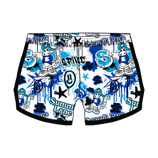 Girls & Womens Summit Lane White Graffiti Short