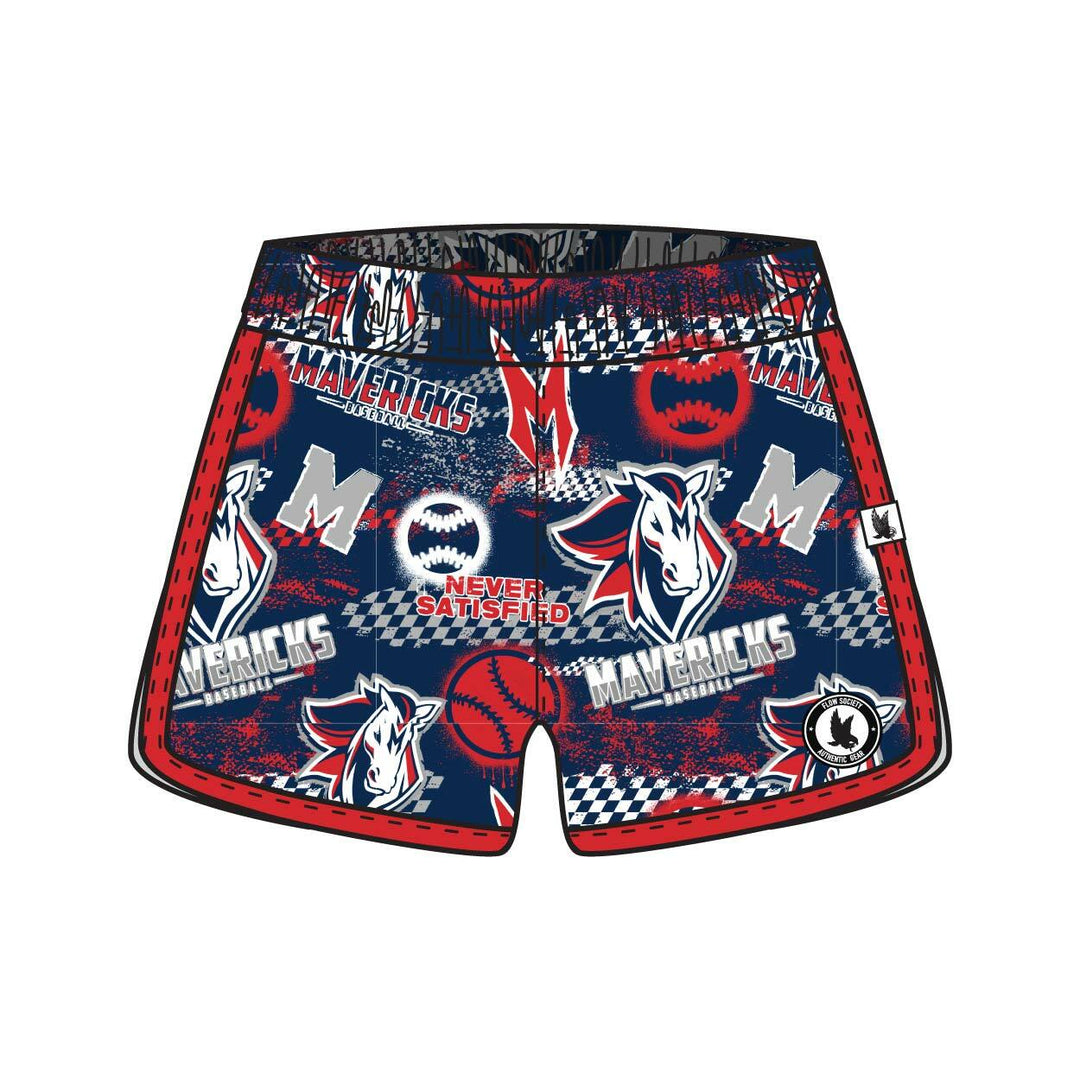 Girls & Womens Mavericks Baseball Never Satisfied Short - 2 colors!