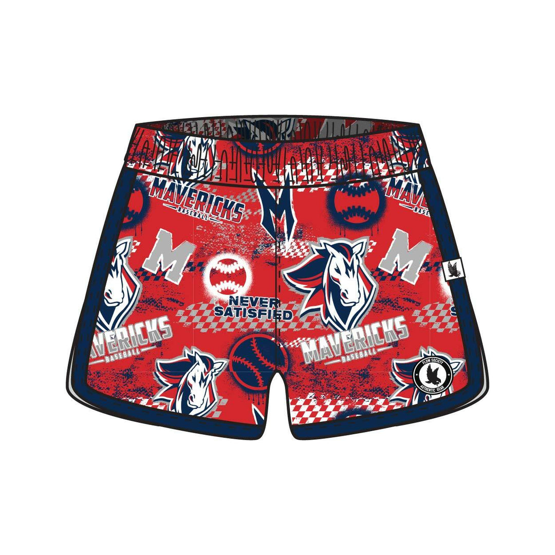 Girls & Womens Mavericks Baseball Never Satisfied Short - 2 colors!