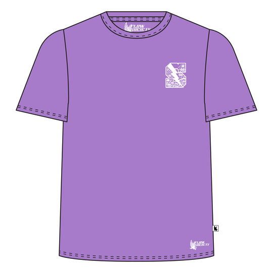 Youth & Adult Sayville Golden Flashes Light Purple Tee Shirt
