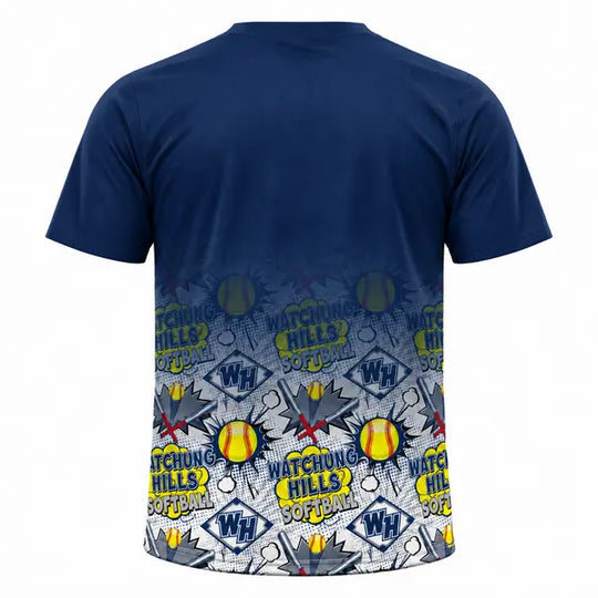 Girls & Womens Watchung Hills Softball Tee Shirt
