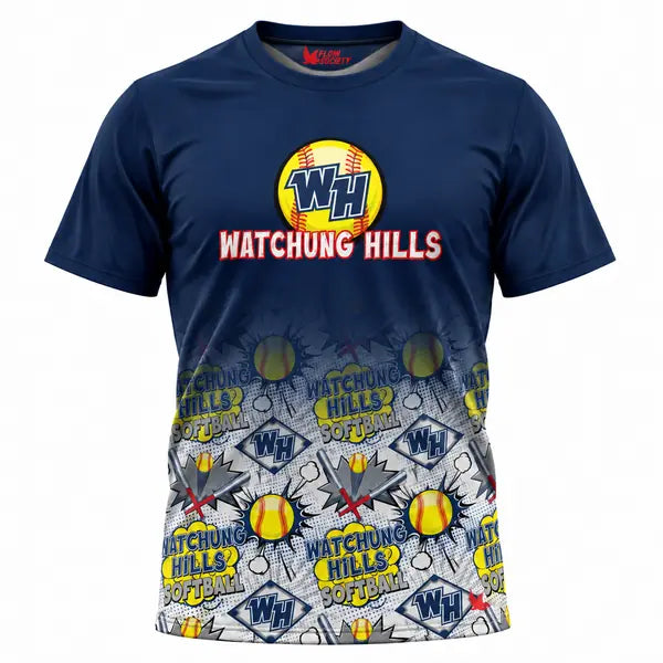 Girls & Womens Watchung Hills Softball Tee Shirt