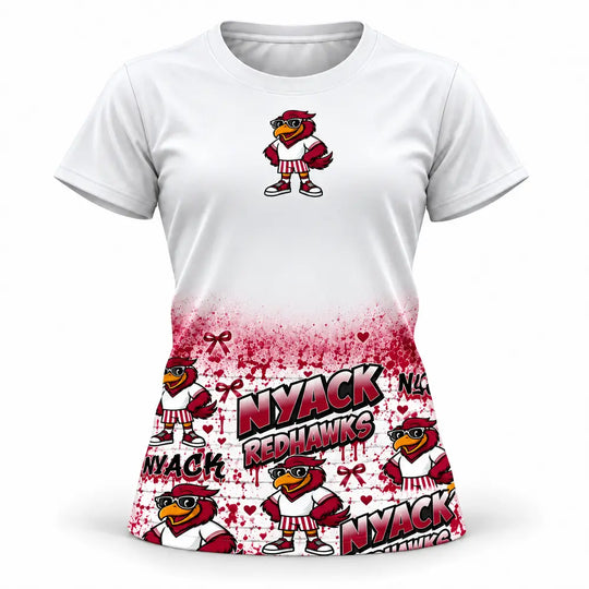 Girls & Womens Nyack Redhawks Tee Shirt - 2 colors