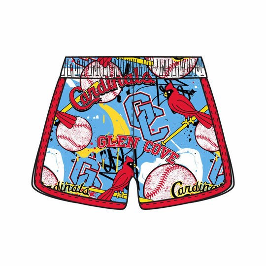 Girls & Womens Glen Cove Cardinals Baseball Short
