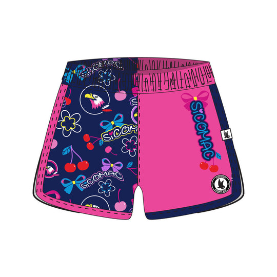 Girls & Womens Sicomac Eagles Cherry & Bows Short