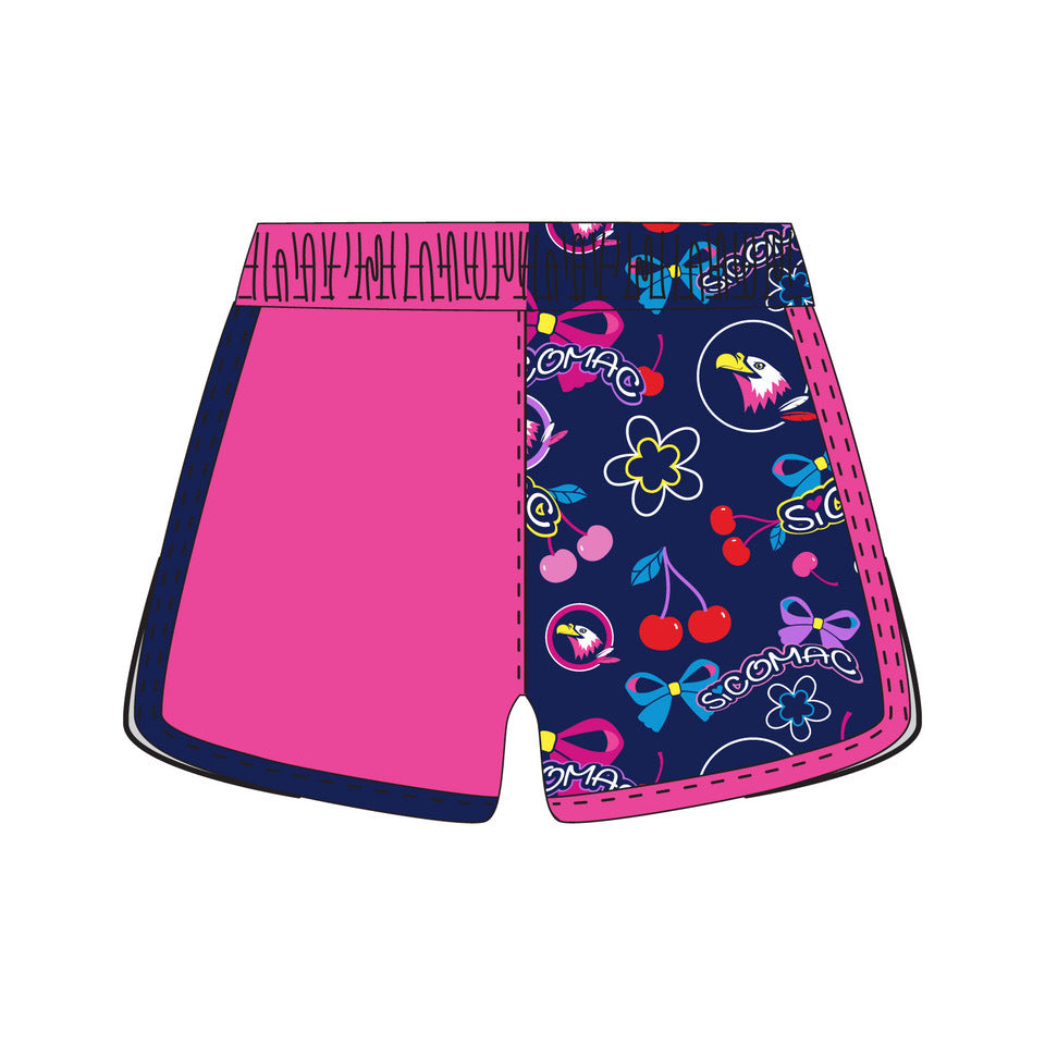Girls & Womens Sicomac Eagles Cherry & Bows Short