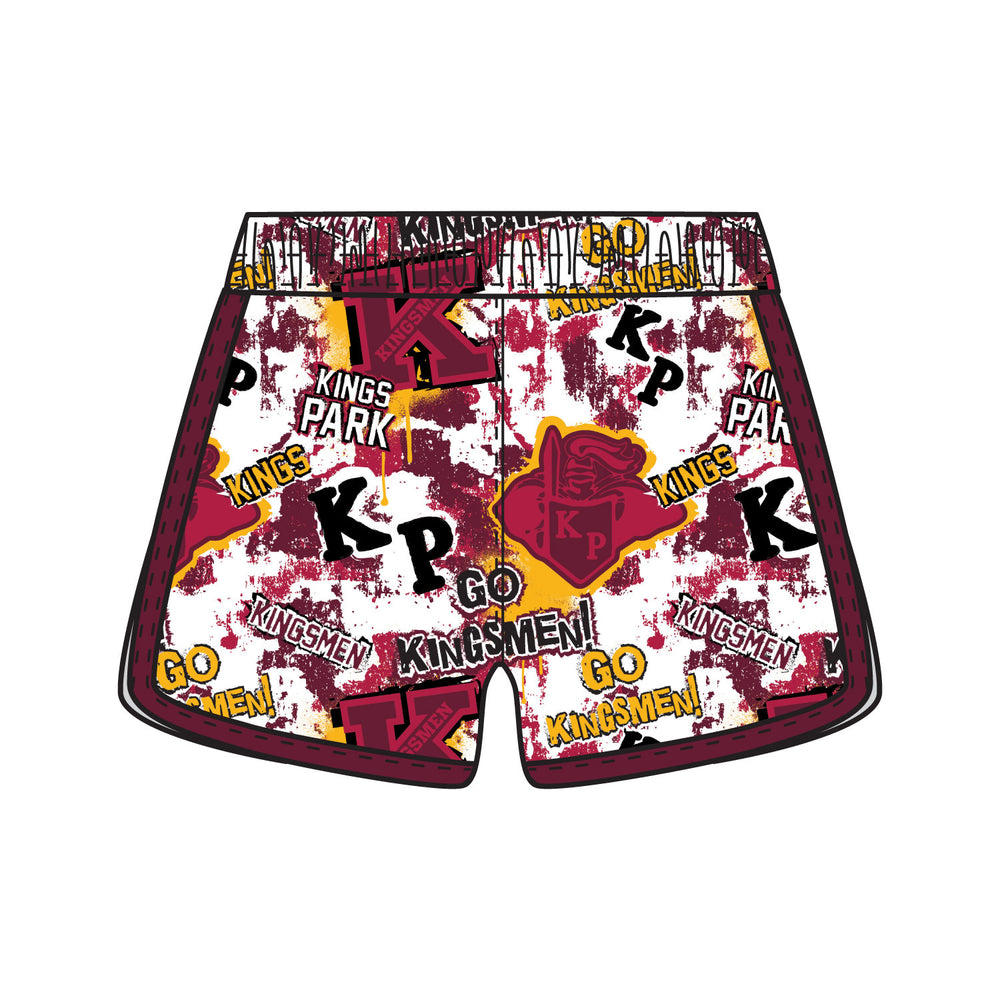 Girls & Womens Kings Park Kingsmen Grunge Short