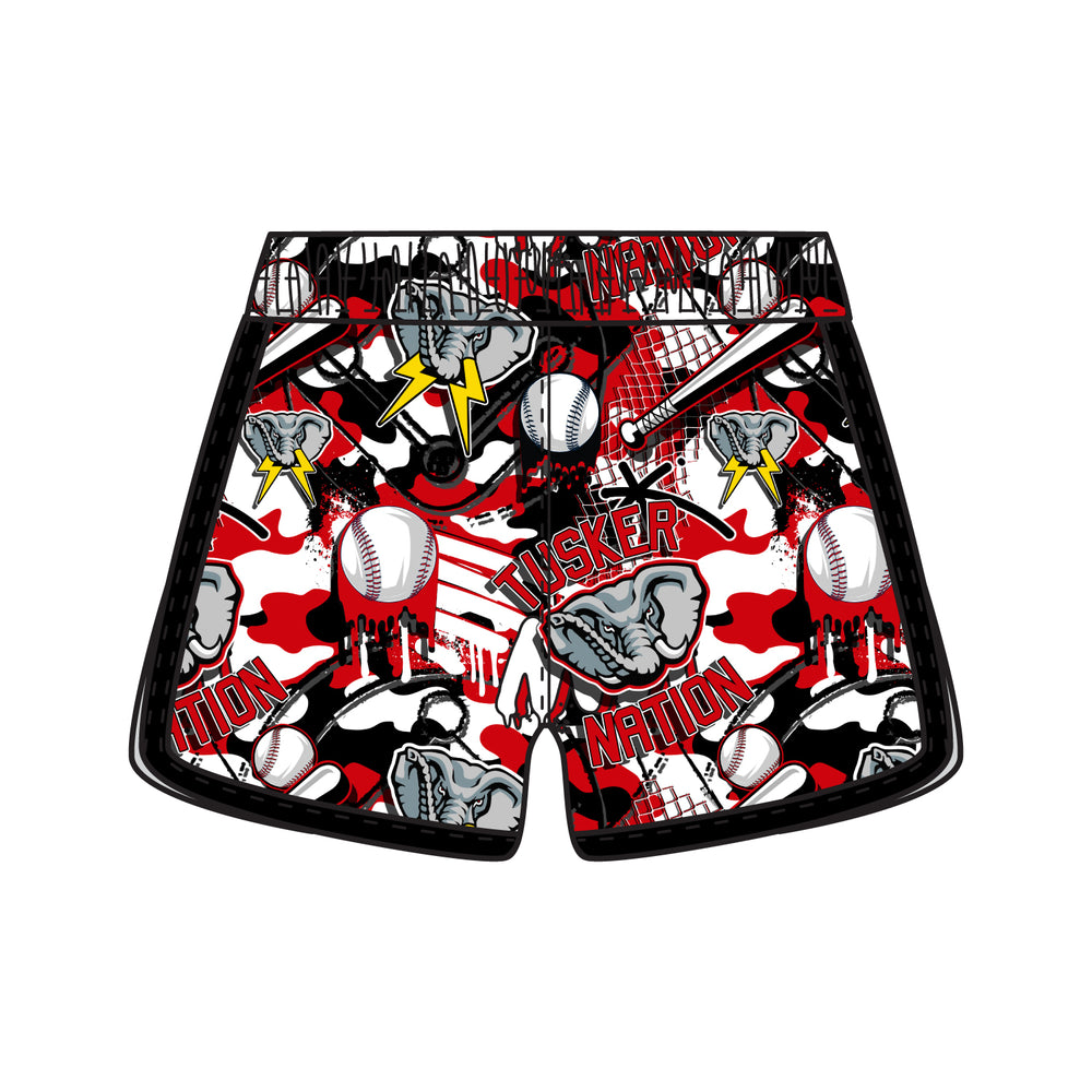 Girls & Womens Somers Tuskers Baseball Short