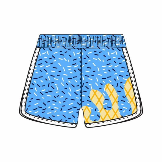 Girls & Womens Medfield Warriors Ice Cream Drip Short