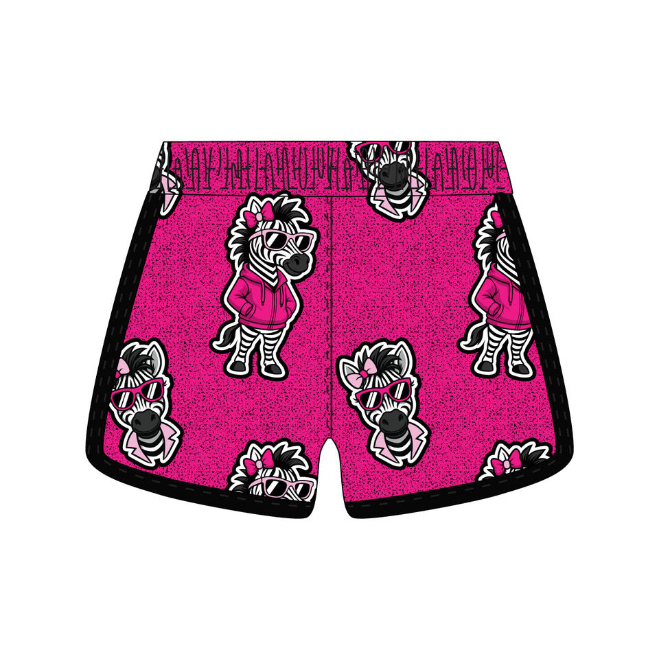 Girls & Womens Jordans Guardian Angels Zebra Short - 2 colors!