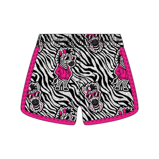 Girls & Womens Jordans Guardian Angels Zebra Short - 2 colors!