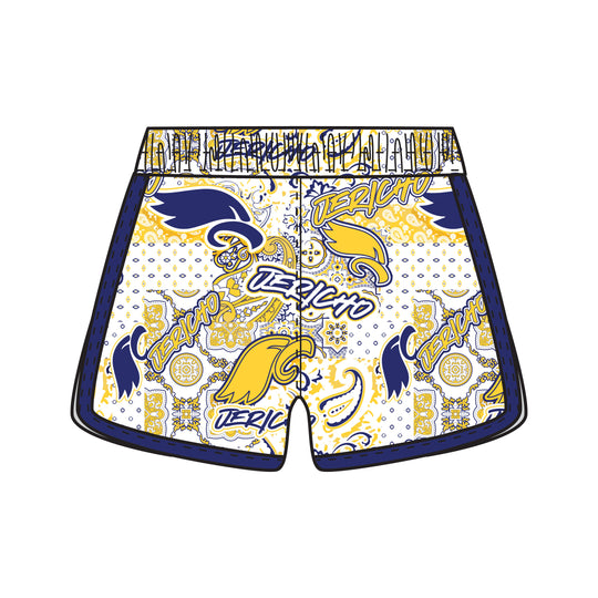 Girls & Womens Jericho Jayhawks Paisley Short - 2 colors!