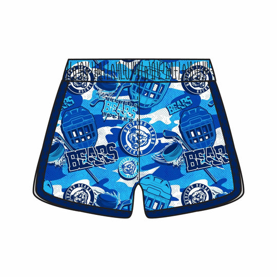Girls & Womens Bedford Bears Hockey Camo Short