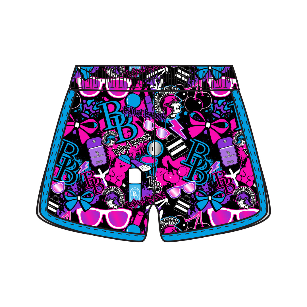 Girls & Womens Blind Brook Graffiti Splatter Short